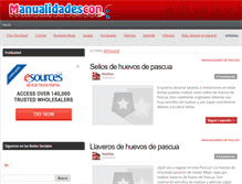 Tablet Screenshot of manualidadescon.com